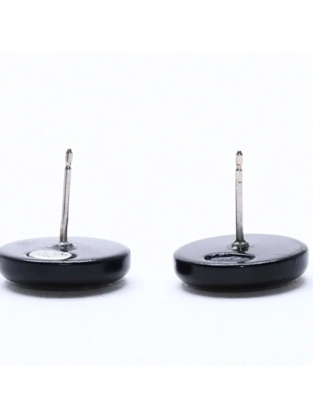 Chanel CC Logo Earrings 00 Resin Rhinestone Black